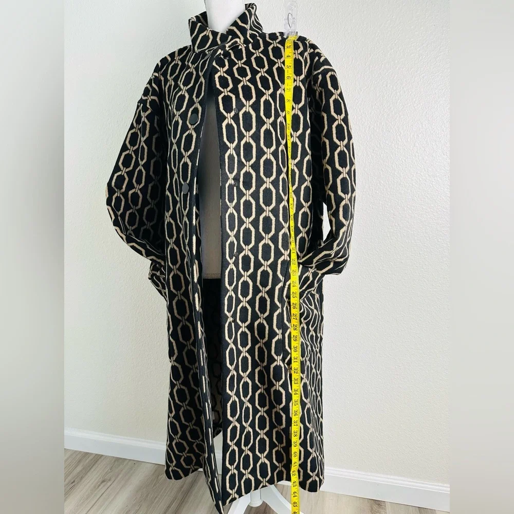 Ann Taylor Link Wool Blend Stand Collar Overcoat Size XXL - Picture 8 of 13